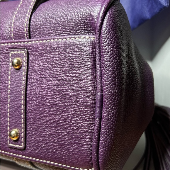 Dooney & Bourke Purple Small Satchel - Picture 8 of 10